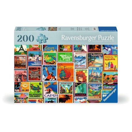 Ravensburger Puzzle 12001371 - Briefmarken - Puzzle für ältere Menschen und Senioren, mit 200 extra griffigen Puzzlete
