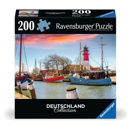 Ravensburger Puzzle 12001476 - Der Hafen von Büsum - 300 Teile Puzzle Deutschland Collection für Erwachsene ab 14 Jahr