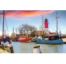 Ravensburger Puzzle 12001476 - Der Hafen von Büsum - 300 Teile Puzzle Deutschland Collection für Erwachsene ab 14 Jahr