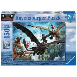 Ravensburger Kinderpuzzle 12004141 - Dragons New Movie - Puzzle für Kinder ab 7 Jahren, mit 150Teilen im XXL-Format