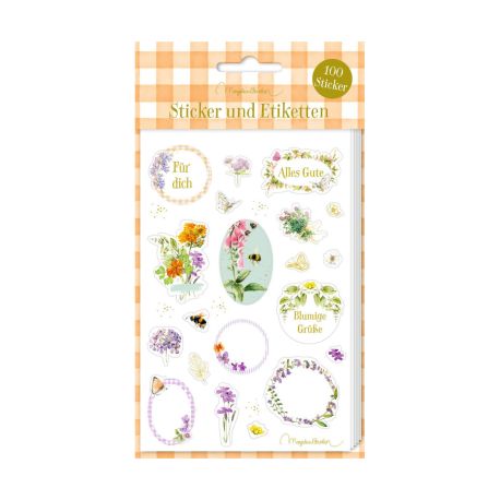 Stickerbogen: Sticker u. Etiketten GartenLiebe - M. Bastin