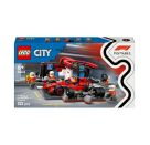LEGO® City 60443 F1 Boxenstopp mit Boxencrew und Ferrari Flitzer