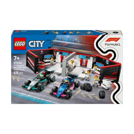 LEGO® City 60444 F1 Garage mit Mercedes-AMG   Alpine Rennautos