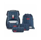 BASIS Schulranzen-Set „Blue Lines, 4-teilig