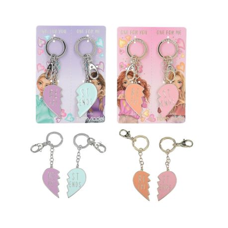 TOPModel Schlüsselanhänger Set Herz BFF