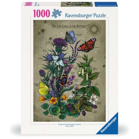 Ravensburger Puzzle 12001435 - Lifecircle Butterfly - 1000 Teile Puzzle für Erwachsene und Kinder ab 14 Jahren