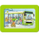 Ravensburger Kinderpuzzle - 12004039 Unterwegs mit Bus, Bahn und Flugzeug - my first puzzle mit 3x6 Teilen und mit Wie