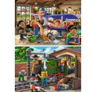 Ravensburger Kinderpuzzle - 12004044 Eisenbahn- und Flugzeugservice - Puzzle für Kinder ab 4 Jahren, mit 2x24 Teilen