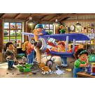 Ravensburger Kinderpuzzle - 12004044 Eisenbahn- und Flugzeugservice - Puzzle für Kinder ab 4 Jahren, mit 2x24 Teilen