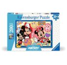 Ravensburger Kinderpuzzle - 12004136 Unterwegs mit Mickey und Minnie - Puzzle für Kinder ab 8 Jahren, mit 200 Teilen i
