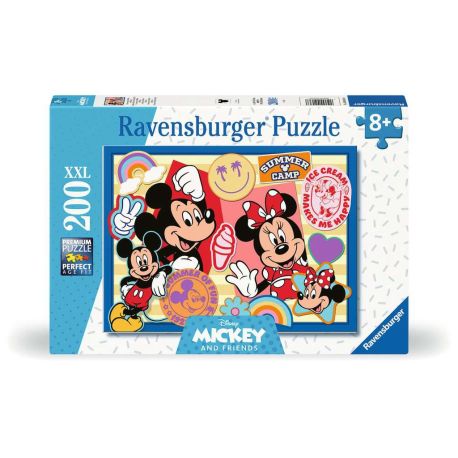 Ravensburger Kinderpuzzle - 12004136 Unterwegs mit Mickey und Minnie - Puzzle für Kinder ab 8 Jahren, mit 200 Teilen i