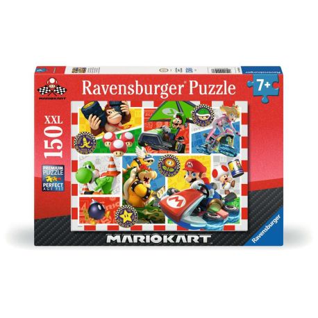 Ravensburger Kinderpuzzle 12004143 - Spaß mit Mario Kart - Puzzle für Kinder ab 7 Jahren, mit 150Teilen im XXL-Format