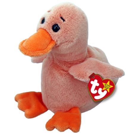 Ty PINK DUCK II - ORIG BEANIE BABIES - EAST