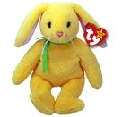 Ty YELLOW BUNNY II - ORIG BEANIE BABIES - E