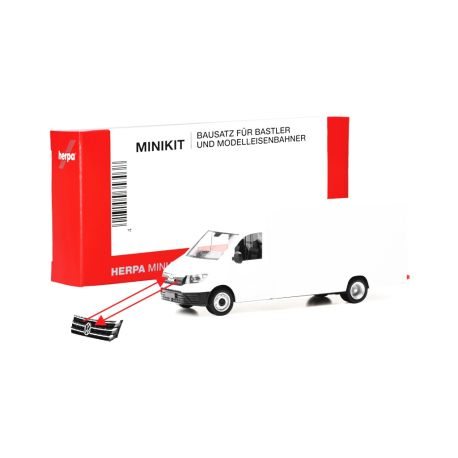 herpa - MiniKit MAN TGE/VW Crafter Paketverteilfahrzeug, weiß
