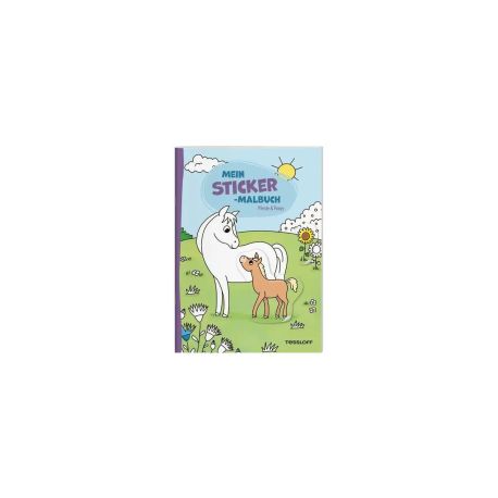 Mein Sticker-Malbuch. Pferde   Ponys