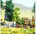 BUSCH H0 A-Set: E-Biker Rast