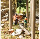 BUSCH H0 A-Set: Schauholzrücken