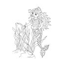 Malblock mit Glitzersteinchen - Nella Nixe