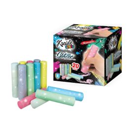 KREIDESPASS Glitzer Straßenmalkreide, 20 Stück