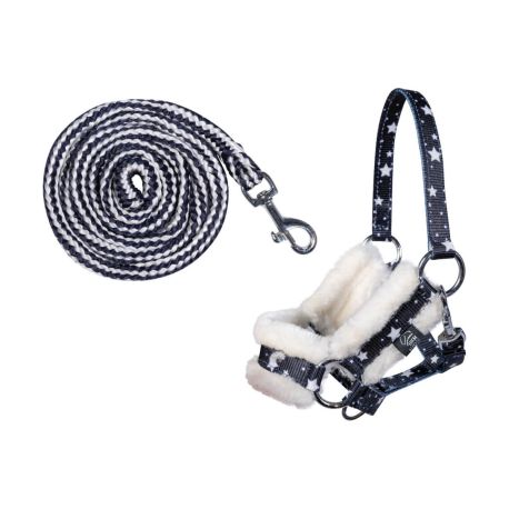 Halfter undrick -Hobby Horsing- navy mit Sternenmuster