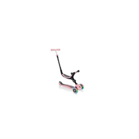 GLOBBER GO-UP FOLDABLE LIGHTS pastellrosa, mit Leuchtrollen