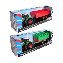Speedzone Farmtraktor mit Anhänger, Licht   Sound, 2-fach sortiert