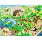 Ravensburger Kinderpuzzle 12004040 - Meine Gartenfreunde - my first wooden puzzle mit 10 Teilen - Puzzle für Kinder ab