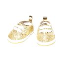 Puppen-Glitzer-Sneakers, gold, Gr. 38-45 cm