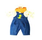 Puppen-Latzhose Dino, 3-teilig, Gr. 28-35 cm