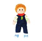 Puppen-Latzhose Dino, 3-teilig, Gr. 28-35 cm