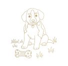 Malblock: Metallic-Malen Katze - 100% s.g.