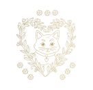 Malblock: Metallic-Malen Katze - 100% s.g.