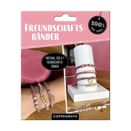 Freundschaftsbänder knüpfen Silber/Schwarz - 100% s.g.