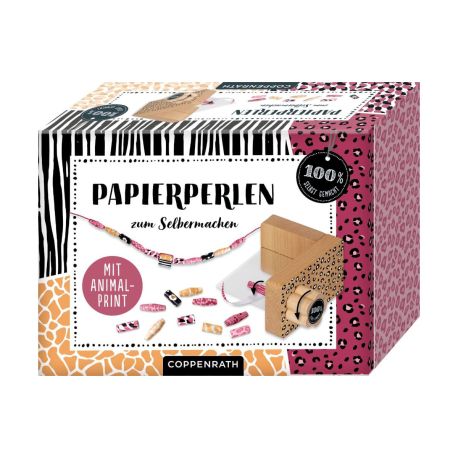 Papierperlen zum Selbermachen Tierprint - 100% s.g.
