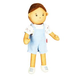 Stoffpuppe Noah  mit Outfit zum An- und Ausziehen, 32 cm