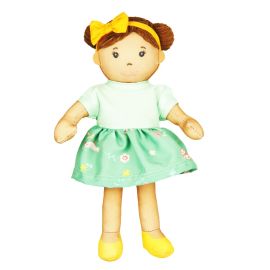 Stoffpuppe Martha mit Kleidchen zum An- und Ausziehen, 22 cm