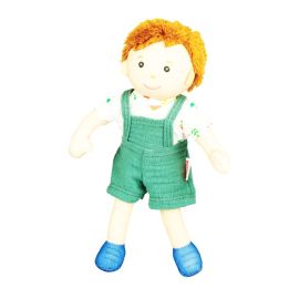 Stoffpuppe Fred mit Outfit zum An- und Ausziehen, 22 cm