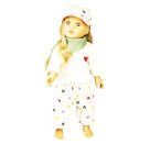 Puppen-Kappe Herz-Konfetti, Gr. 28-35 cm