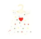 Puppen-Kordkleid Herz-Konfetti mit T-Shirt, Gr. 28-35 cm