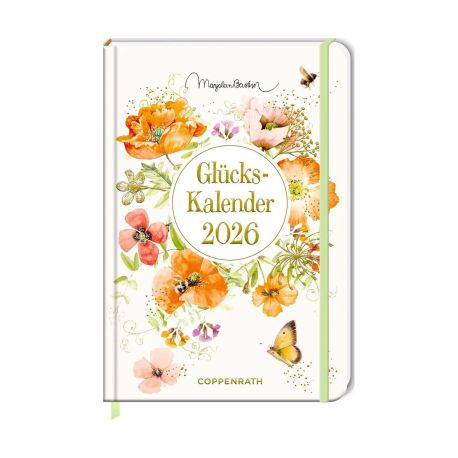 Gr. Wochenkalender: GlücksKalender 2026 (peach) - M.Bastin