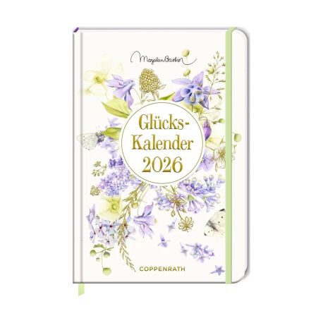 Gr. Wochenkalender: GlücksKalender 2026 (violett) - M.Bastin