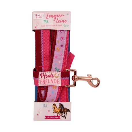 Longierleine - Pferdefreunde (pink)