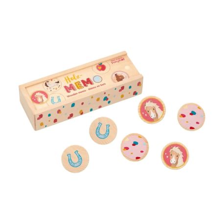 Holz-Memo - Mein kl. Ponyhof