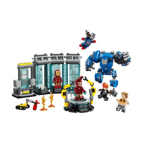LEGO® Marvel Super Heroes™ 76315 Iron Mans Labor: Halle der Rüstungen