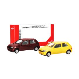 herpa - MiniKits Renault Clio 16V, Jaune/Rouge Etrusque