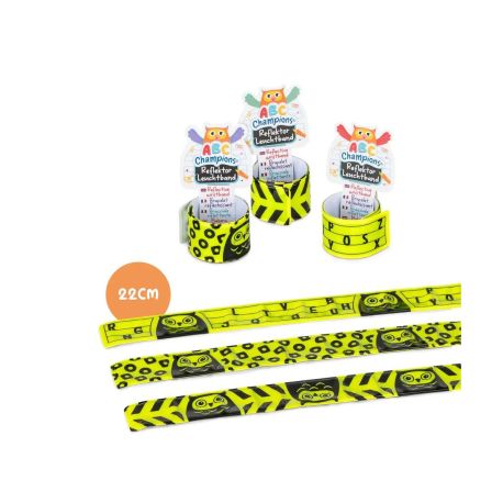 ABC CHAMPIONS reflektierendes Snap-Armband, sortiert (1 Stück)