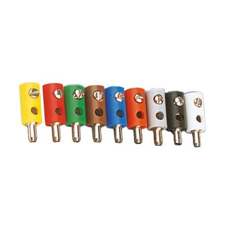 10 Stecker rund, blau