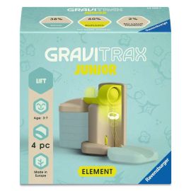 Ravensburger GraviTrax Junior Element Lift 24588 - Erweiterbare Kugelbahn für Kinder, Murmelbahn aus umweltfreundliche