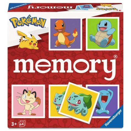 Ravensburger 24853 memory® Pokémon - Das weltbekannte Gedächtnisspiel mit 32 Kartenpaaren,  für 2-8 Pokémon-Fans ab 3